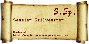 Sessler Szilveszter névjegykártya